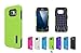 Galaxy S6 Case,TOTU[Shock proof][Drop Protection] Dual-Layer Defender Protective Frame S6 case for Samsung Galaxy S6 (2015),Lime Green / Blue