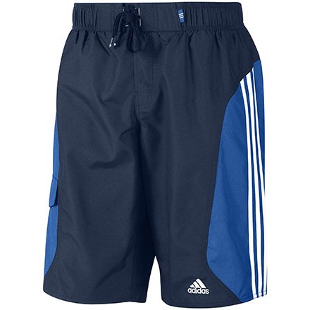 Adidas Herren Badeshorts 3S Colorblock Knee Length, collegiate navy/prime blue s12/white, M, X22790