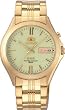 Orient #BEM6G002R Gold Men's Tri Star Luminous Dial Self Winding Automatic Watch
