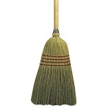 920Y - Maid Broom w/ Mixed Fiber Bristles - 42 in Wood Handle