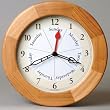 Contemporary-style Oak Day/Time Clock