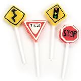 Frosted Street Sign Lollipops (1 dz)