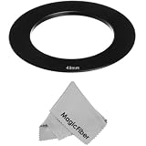 49MM Adapter Ring for Cokin P Series Filter Holder (for Camera Lens with 49MM Filter Thread) + Premium MagicFiber Microfiber Cleaning Cloth