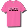 Eat, Sleep, Game Short Sleeve Bright Neon T-Shirt - Available in 5 bright colors