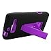 Aimo Wireless MOTXT907PCMX214S Guerilla Armor Hybrid Case with Kickstand for Motorola Droid RAZR M XT907 - Retail Packaging - Black/Purple