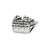 Cruise Ship Charm in Sterling Silver for Pandora, Kera and other 3mm Bracelets