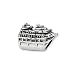 Cruise Ship Charm in Sterling Silver for Pandora, Kera and other 3mm Bracelets
