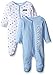 Calvin Klein Baby-Boys Newborn 2 Pack Sleep Stretchies Blue and Gray