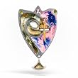 Pink Floral Heart Pin from the Artazia Collection #1307 OP HP