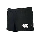 カンタベリー　ラグビーショーツ(フィットタイプ）股下寸法6cm RG29113 ((19）ブラック, XL)