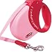 Flexi Expression 1 Small/Medium,  44lbs, Pink/Red, 16ft.