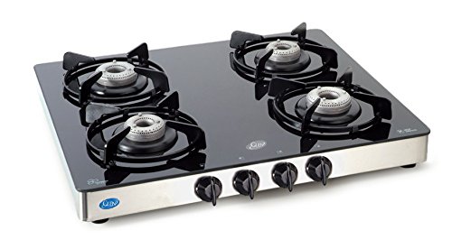 Glen Glass 4 Burner Cooktop Black Silver Ct1041gt Price In