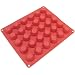 Freshware 30-Cavity Silicone Chocolate, Candy and Peanut Butter-Cup Mold