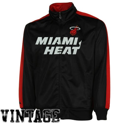 NBA Boys' Miami Heat Track Jacket (Black, Medium)