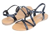 Womens Roman Gladiator Sandals Flats Strappy Shoes 4 Colors
