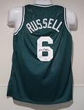 Bill Russell Autographed Boston Celtics Green Jersey