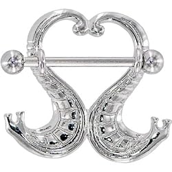 Silver Cobra Snake Nipple Shield