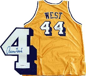 Jerry West Autographed / Signed L.A. Lakers Gold Jersey (James Spence)