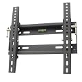 Designer Habitat PREMIUM LCD, LED & Plasma TV Wall Tilt Bracket Black Fits All Models - Samsung LG Sony Philips Toshiba - (23 - 37"), Super-Strength Load Capacity 75Kg, 15 Degree Up/Down Tilt Mechanism, Free Spirit Level