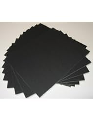 50 11x14 UNCUT mat matboard BLACK Color