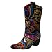 Art Deco Cowboy Style Rubber Rain Boots