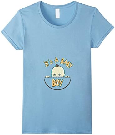 Women's baby peeking maternity shirt - It's A Baby Boy Shirt Medium Baby Blue