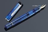 Pelikan 205 Blue Transparent Fountain Pen - Translucent Blue, Extra-Fine Nib 967588