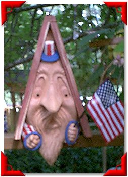 Gnome Birdhouse - Uncle Sam