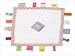 Label-Label comforter white with pink trim