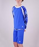 Tuga UPF 50+ Boys Tube Long Sleeve Shirt and South Swell Shorts in Octopus (UV Sun Protective)
