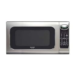 Sharp R-520KS 2-Cubic-Foot 1200-Watt Microwave Oven, Stainless Steel