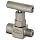 Dixon MFC102 Nickel Plated Steel Mini Needle Valve, 1/4" NPT Male x NPT Female