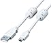 ELECOM �t�F���C�g�R�A�tUSB2�P�[�u�� USB(A)�I�X-USB(miniB)�I�X 1.0m �x�[�W�� USB-M51