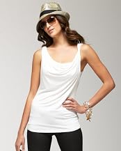 bebe Twisted Strap Tank