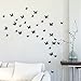 Gefii Mariposa Appear in Gossip Girl 12pcs/Pack 3D Decorative Butterflies Removable Wall Art Stickers Wedding Decor (Black)