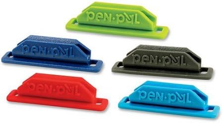 5 Bulk Pack Pen Pal Pen Holders with Envelope Sealing Solution, Multi