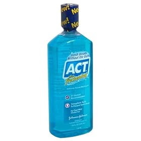 ACT Anticavity Fluoride Mouthwash Plus Freshening, Icy Cool Mint 18 fl oz (530 ml)
