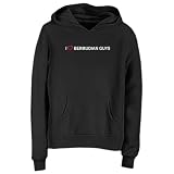 Sweatshirt Woman Black  I Love Bermudian Guys  Bermuda Country