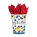 Amscan 731536 Confetti Bash Disposable-Cups, One Size, Multicolor