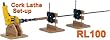 Flex Coat Cork Lathe Set-up