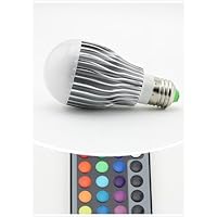 SUPERNIGHT(TM) 10-Watts Dimmable RGB Color Changing LED Light Bulb with Remote Control Brightest Multi Color LED Bulb and Mood Ambiance Light