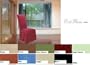 Set of 8 Micro Suede Dining Wedding Chair Covers - Color Blue