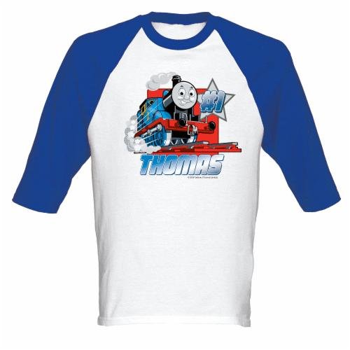 Thomas The Train Shirts - Thomas #1 Adult Baseball Jersey T-shirt Picture