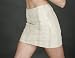 Super schicker Leder Minirock Lederrock beige