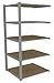 Tennsco - ZA7-4236A-5D - 42 x 36 x 84 Steel Boltless Shelving Add-On Unit, Gray; Number of Shelves: 5