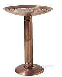 Tall Copper Birdbath