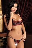 Passion Nana Quarter Cup Top and Open Crotch String