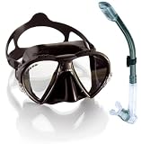Cressi Matrix Mask with Dry Snorkel Scuba Set Package