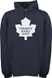 Toronto Maple Leafs Blue Old Time Hockey Big Logo Hooded Fleece Sweatshirt