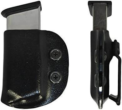Kydex IWB Mag Pouch Magazine Carrier Holster Black Springfield Taurus Walther (Glock 30, left)